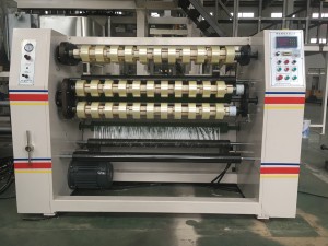 Soundproof packing adhesive tape slitting machine